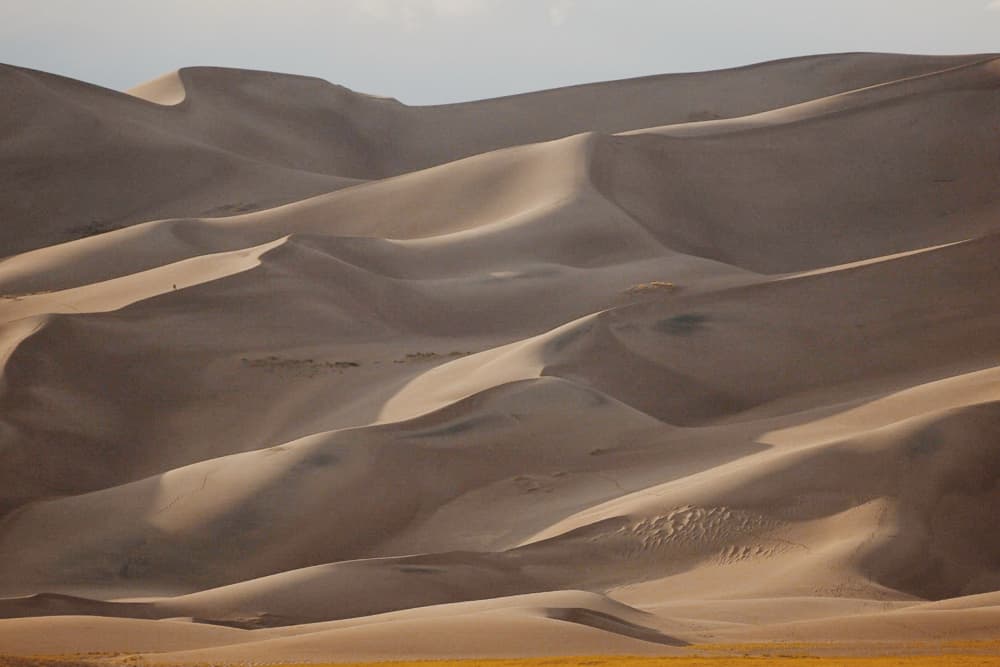 Golden Desert Dunes by Del Mundo Imagery — canvas wall art