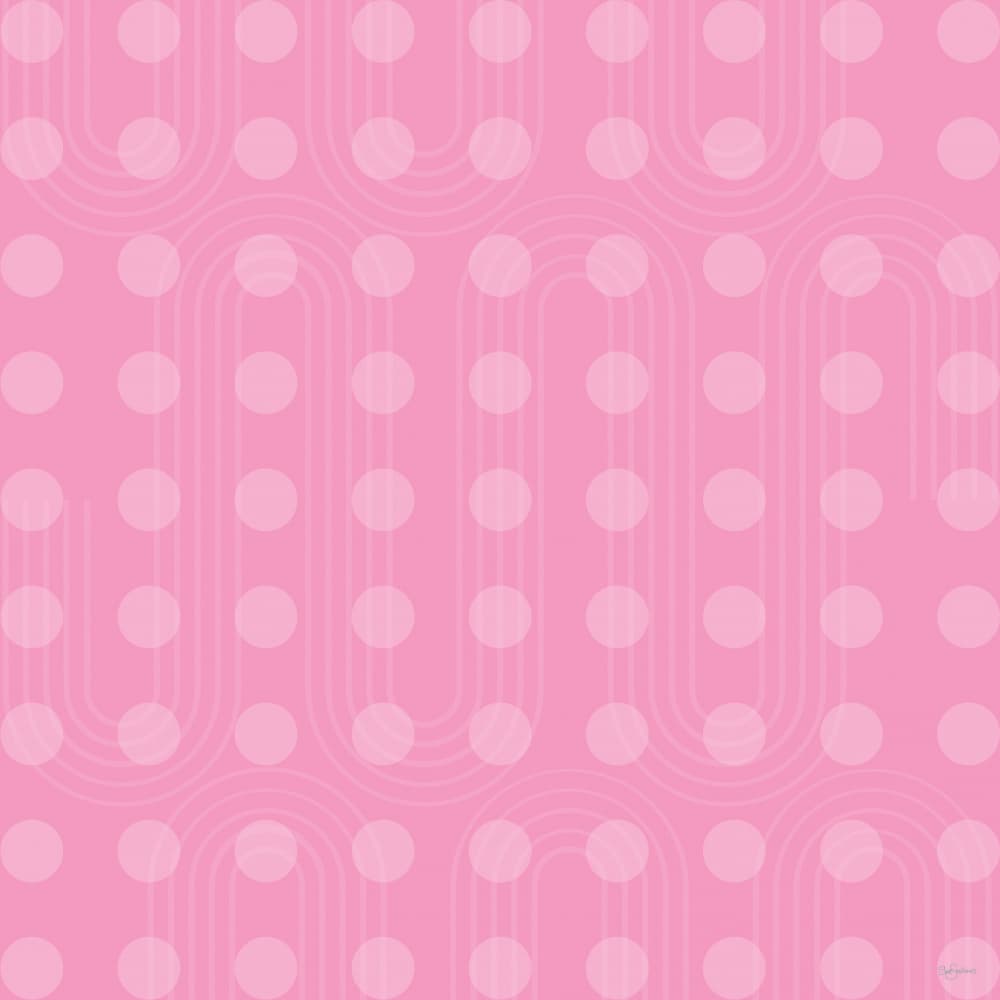 Soft Pink Circles Pattern by Sue Skellern — canvas wall art