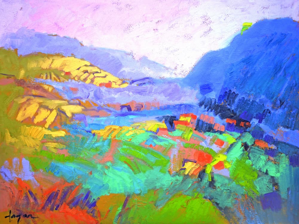 Vibrant Valley Dream by Dorothy Fagan — canvas wall art
