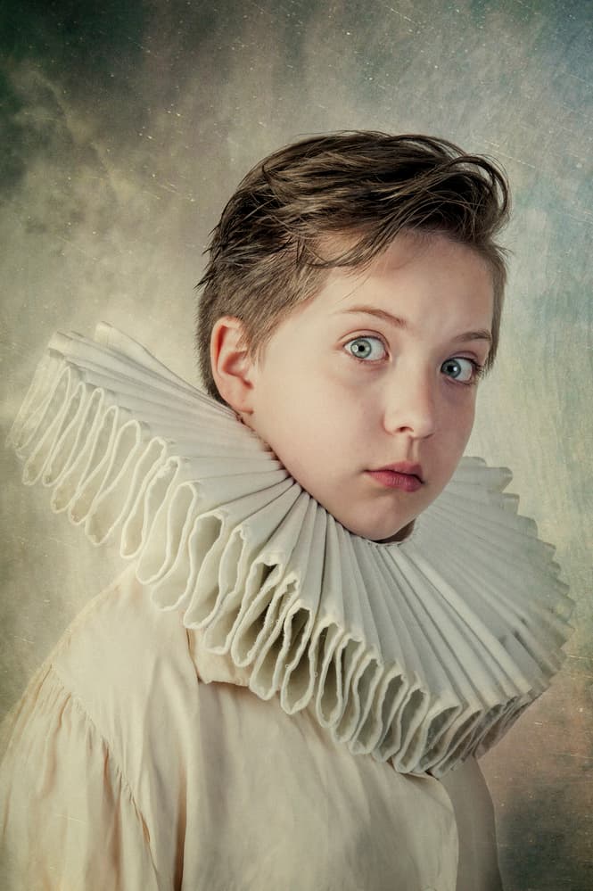 Renaissance Boy Portrait by Monika Vanhercke — canvas wall art
