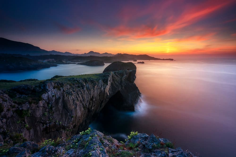 Coastal Arch Sunset by Rodrigo Núñez Buj — canvas wall art