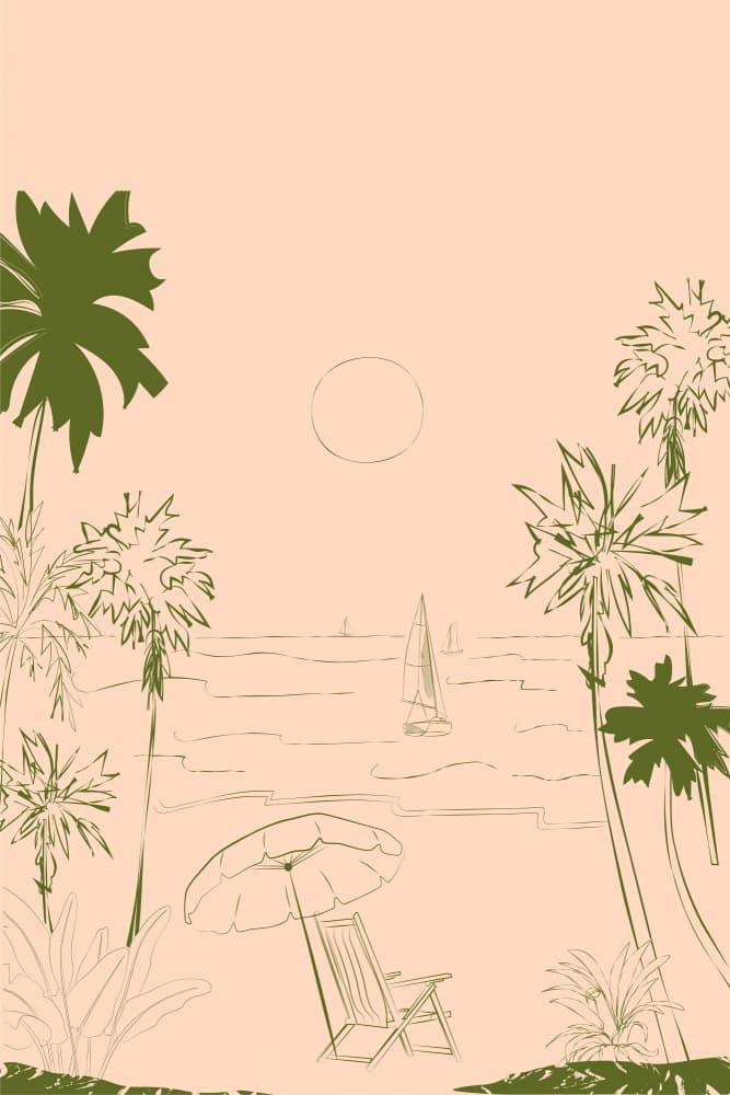 Atthebeach by Treechild — canvas wall art