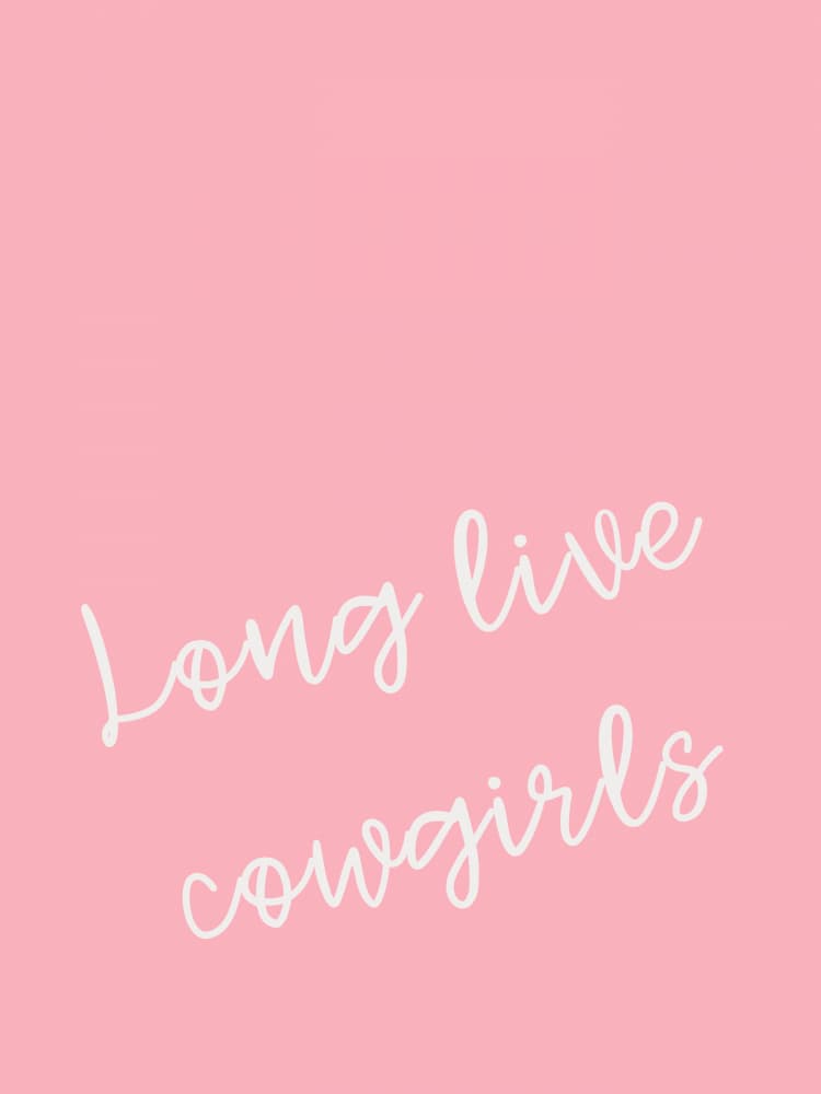 Long Live Cowgirls by Jolly and Dash — canvas wall art