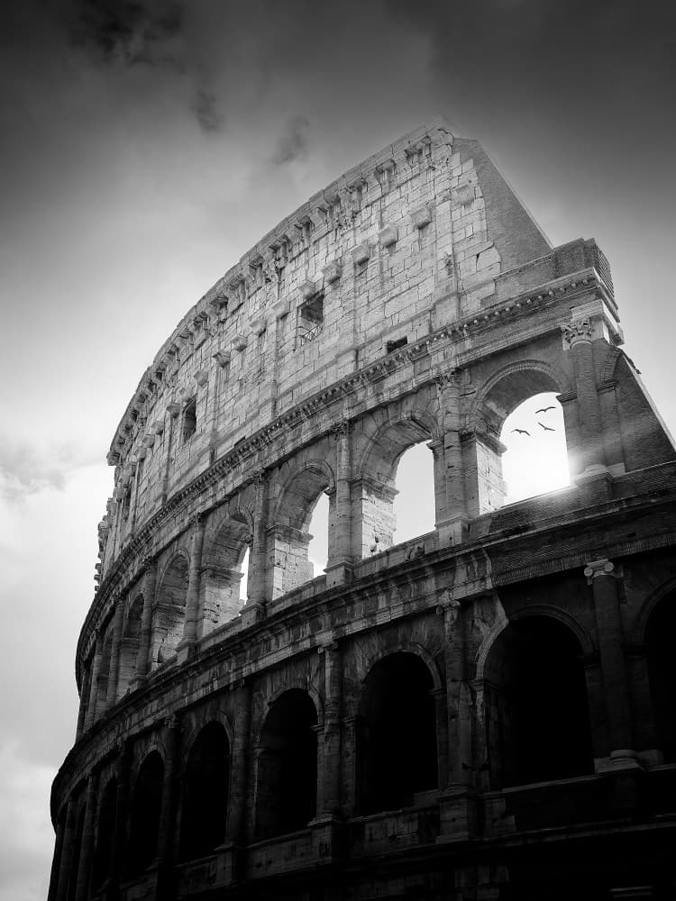 Colosseum Sunburst by Martyn Large — canvas wall art
