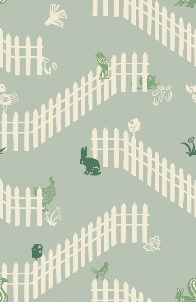 Whimsical Garden Animals by Annick — canvas wall art