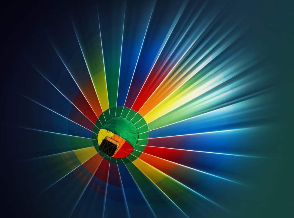 Inside Vibrant Balloon by Erhard Batzdorf — canvas wall art