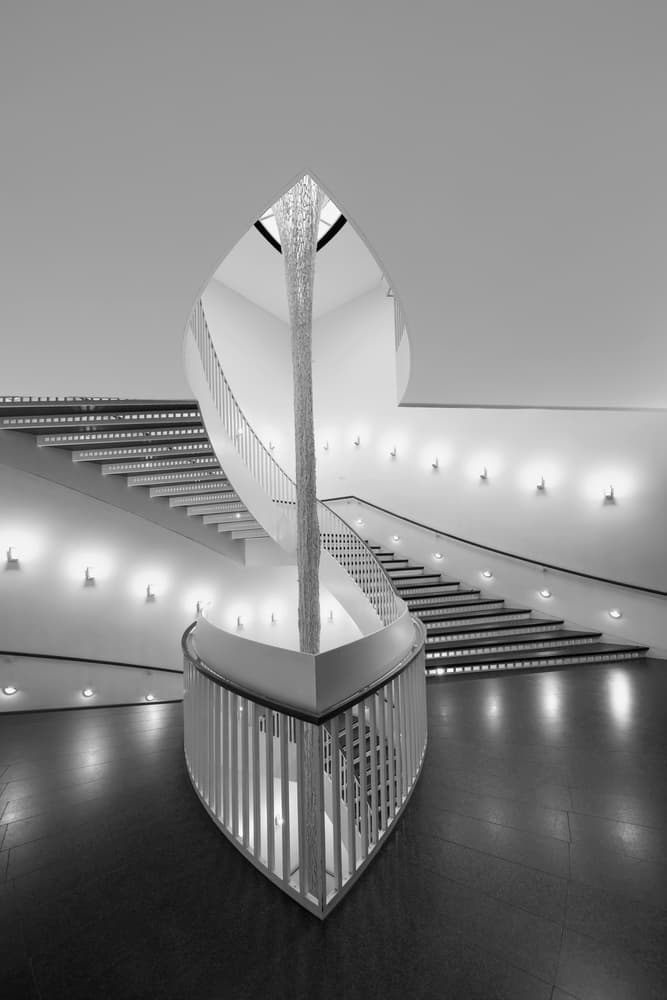 Grand Architectural Staircase by Louise Wolbers — canvas wall art
