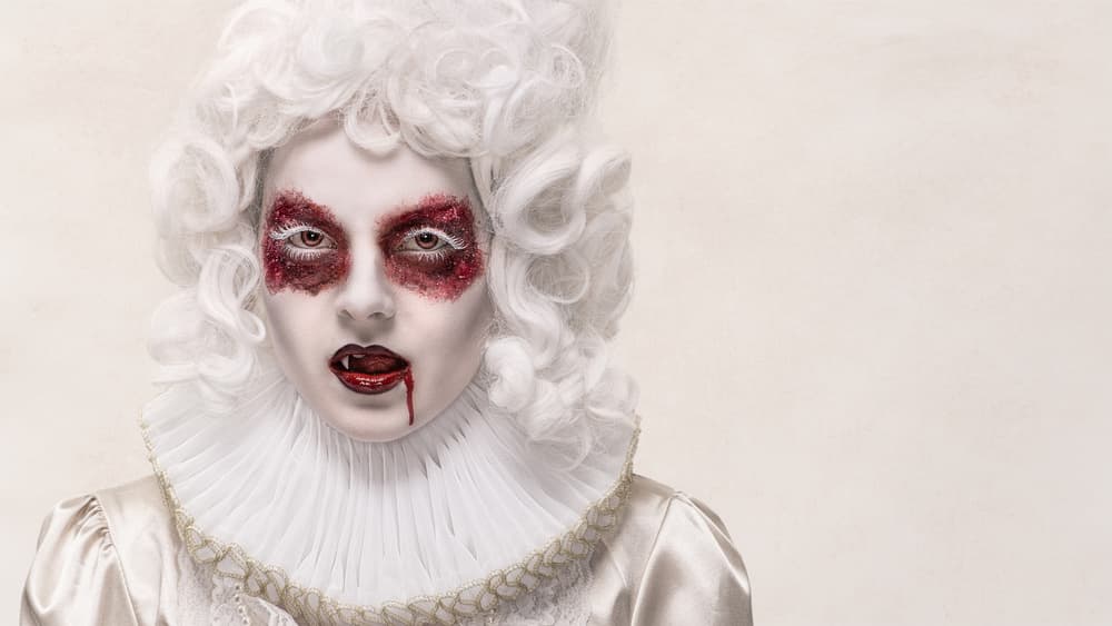 Eerie Vampire Portrait by Petri Damstén — canvas wall art