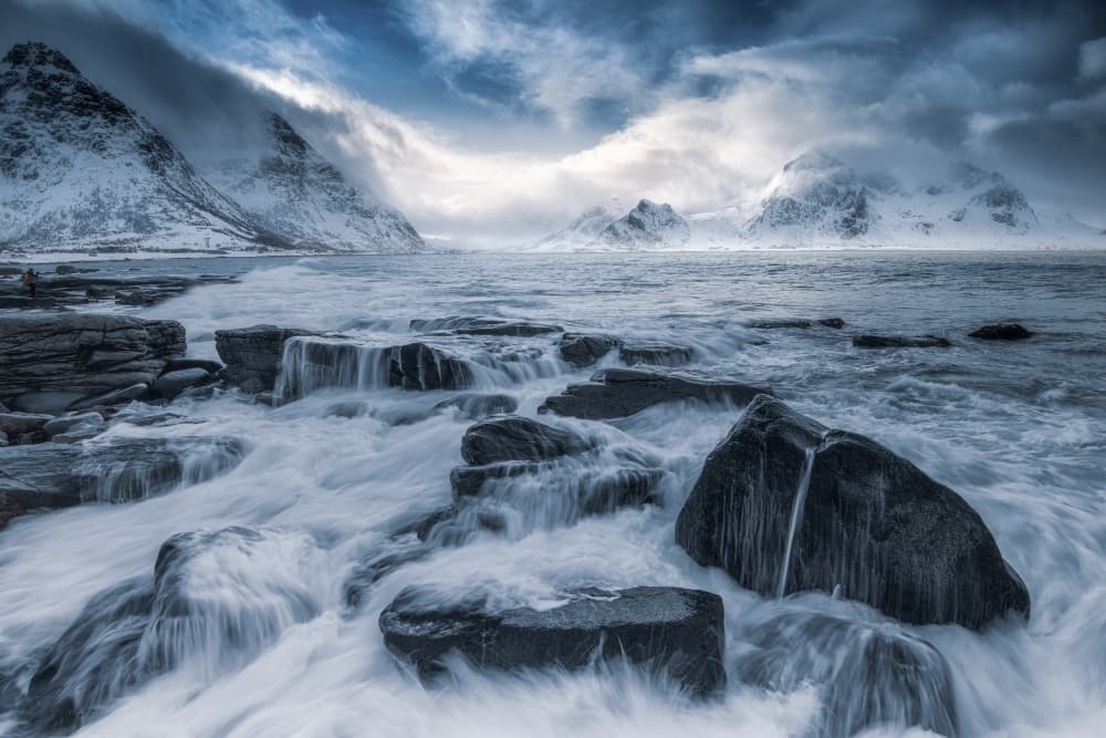 Dramatic Winter Seascape by Adam Pachula — canvas wall art