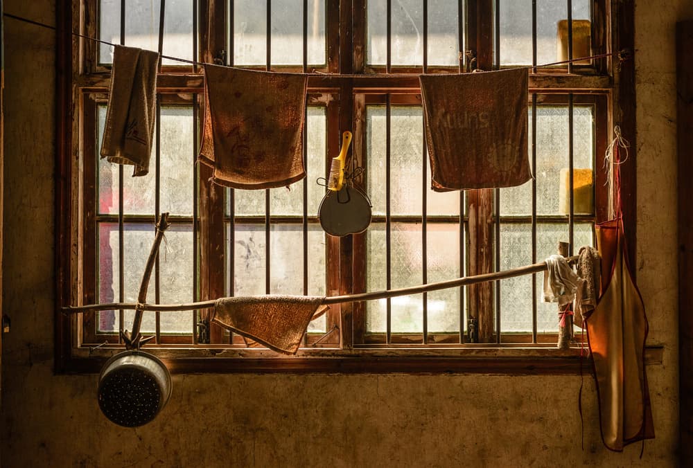 Sunlit Kitchen Window by Yumian Deng — canvas wall art