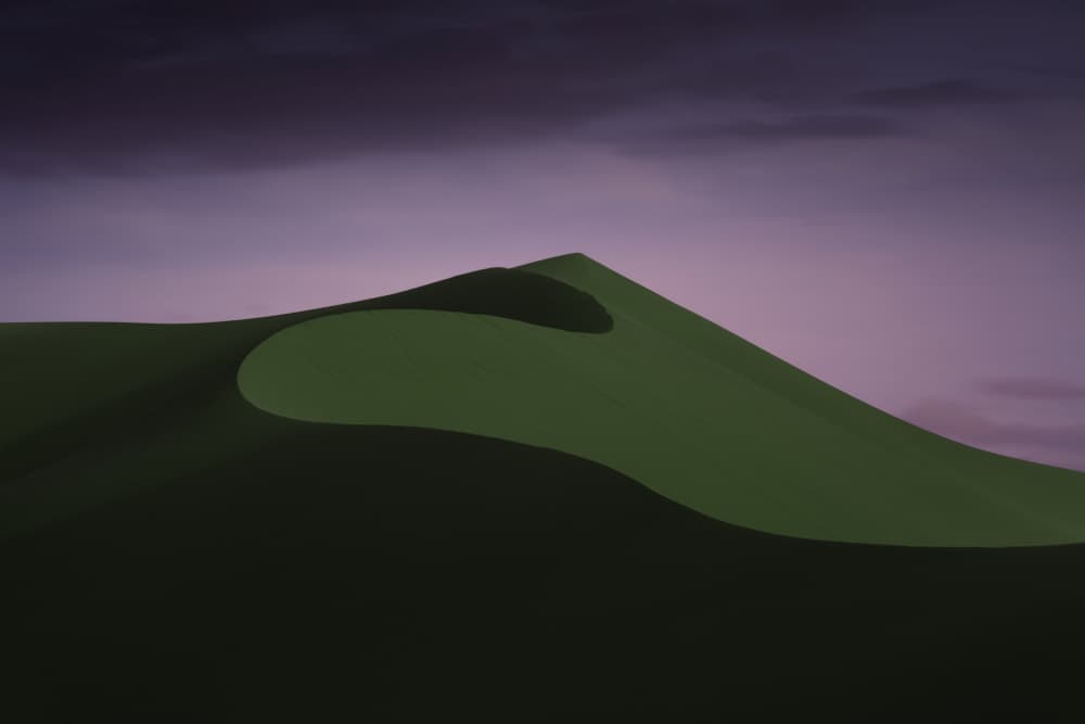 Green Dunes Twilight by Xiaopeng Guan — canvas wall art