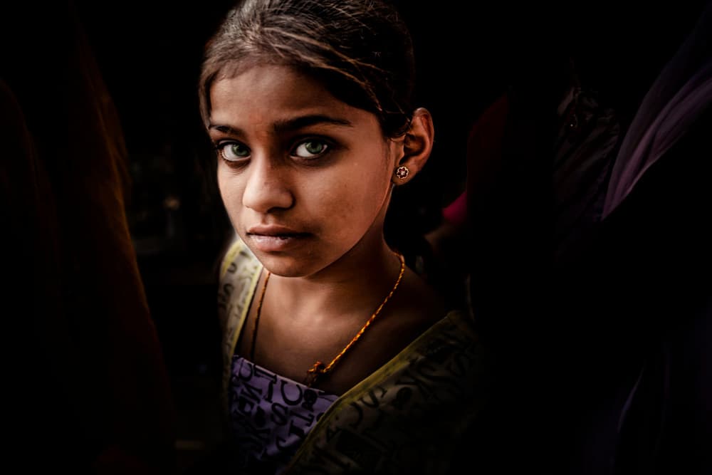 Captivating Child Gaze by Gloria Staffa — canvas wall art