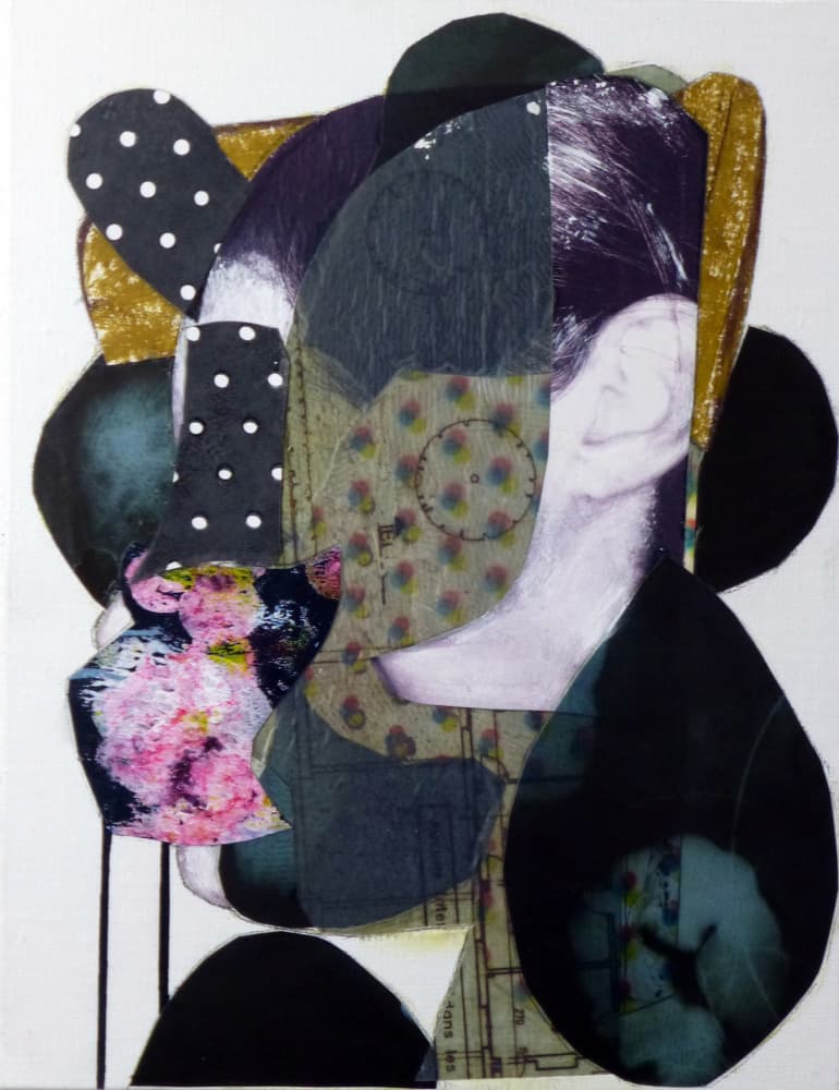 Deconstructed Patterned Portrait by Pascal Marlin — canvas wall art