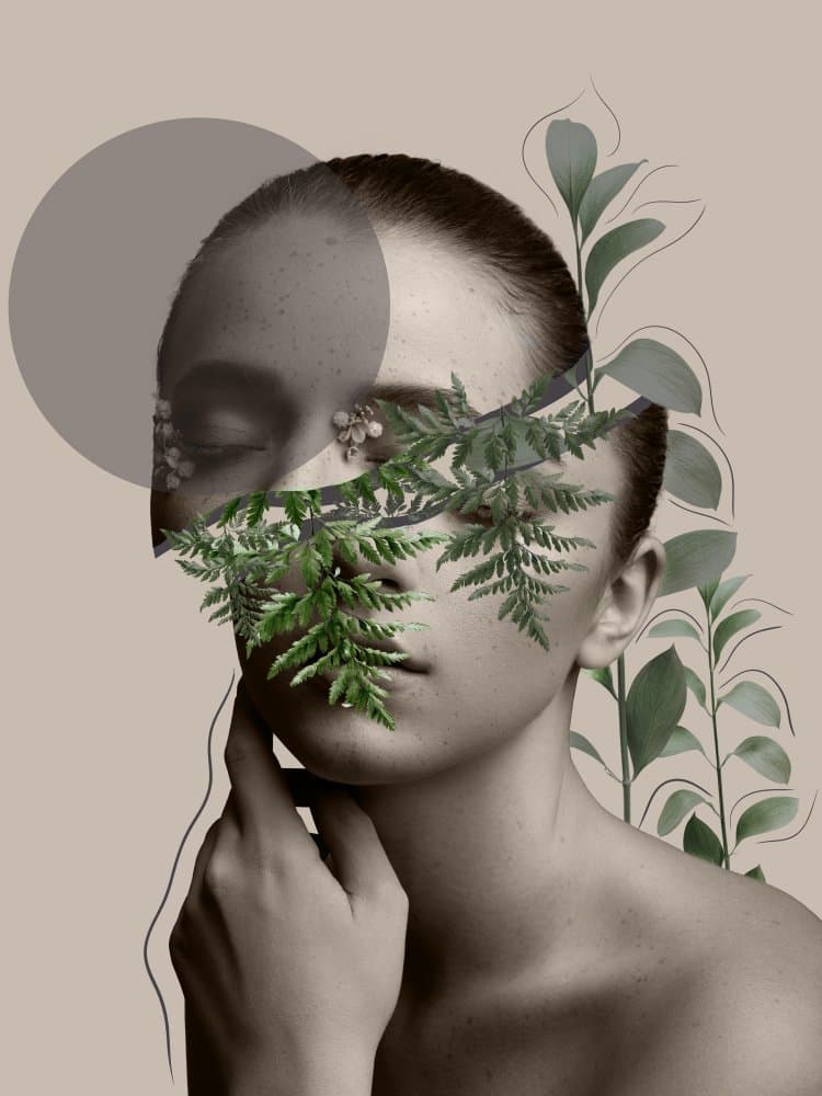 Serene Nature Portrait by Leila — canvas wall art