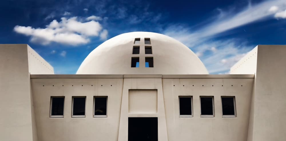 White Dome Blue Sky by Eric Mattheyses — canvas wall art