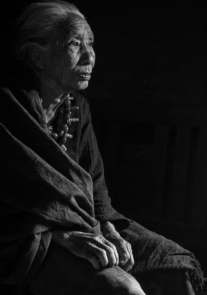 Wise Woman's Portrait by Angela Muliani Hartojo — canvas wall art