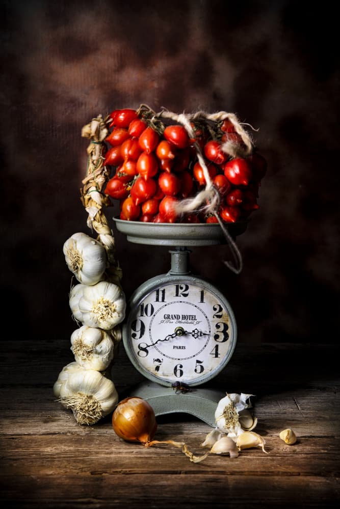 Vintage Kitchen Produce by Felice Angelino — canvas wall art