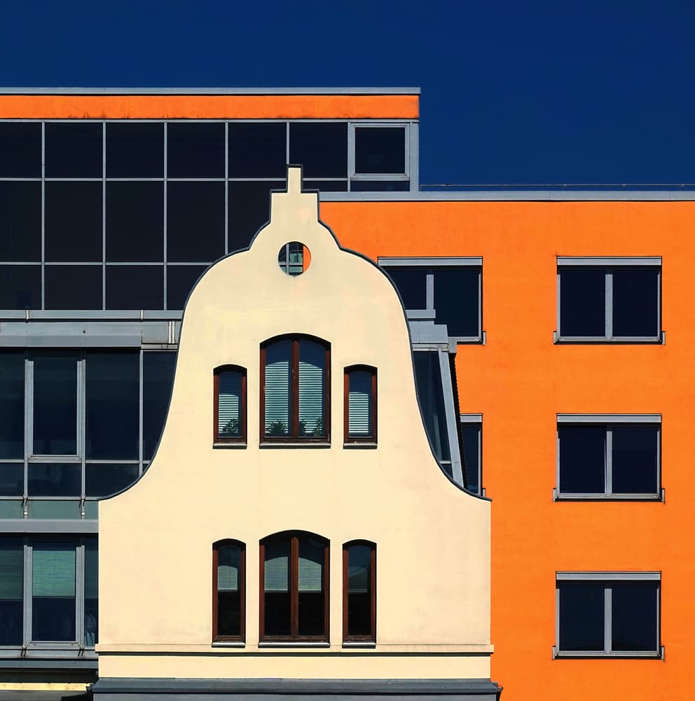 Vibrant City Architecture by Hans-Wolfgang Hawerkamp — canvas wall art