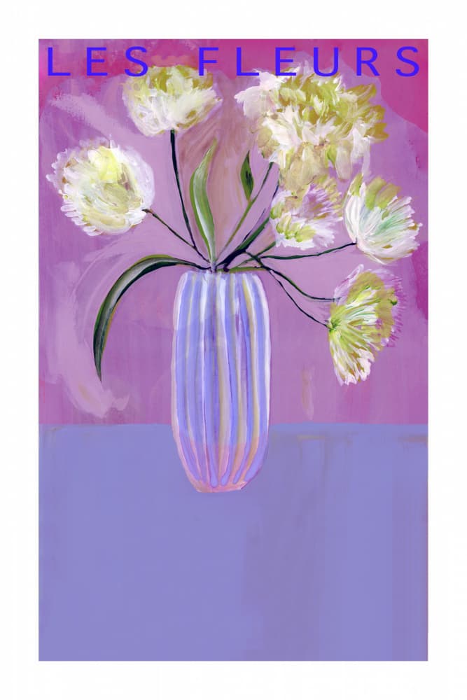 Vibrant Floral Still Life by cartissi — canvas wall art