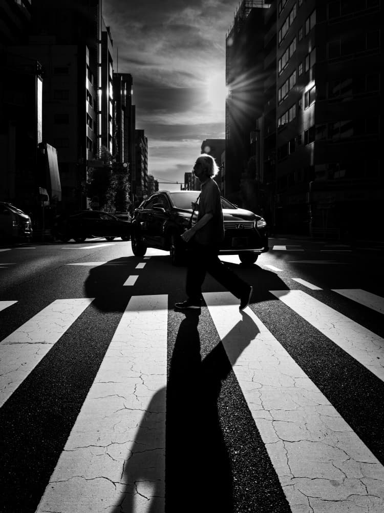 Urban Light and Shadow by Kenichiro Tsukada — canvas wall art