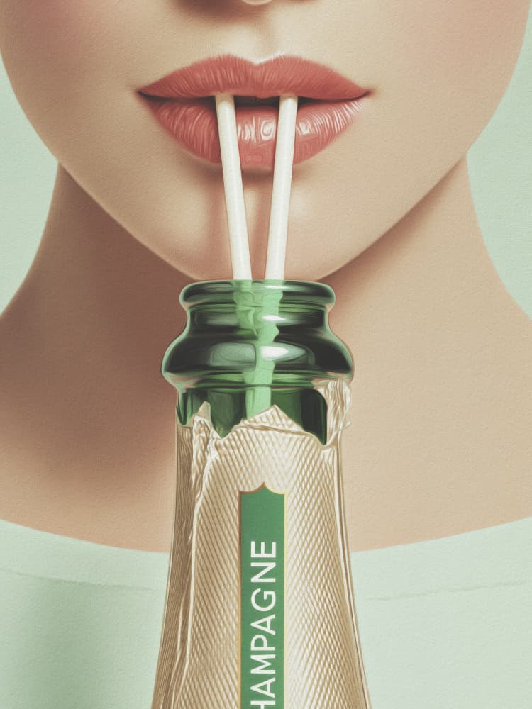 Chic Champagne Moment by Andreas Magnusson — canvas wall art