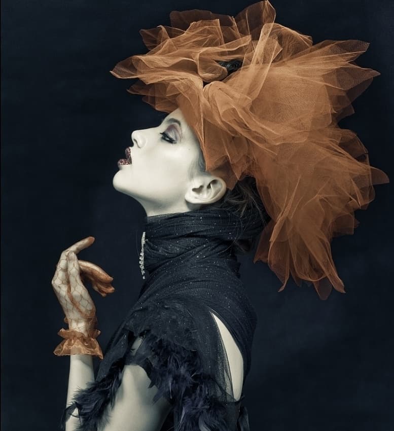 Dramatic Fashion Portrait by Yudhistira Yogasara — canvas wall art