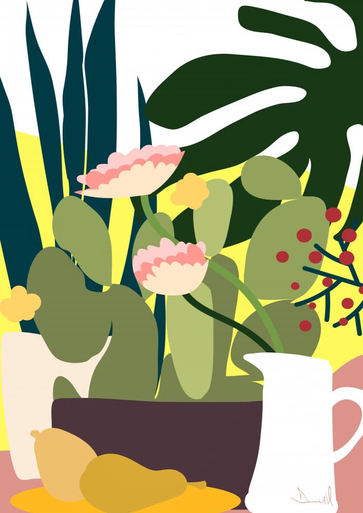 Cactus by Dan Hobday — canvas wall art