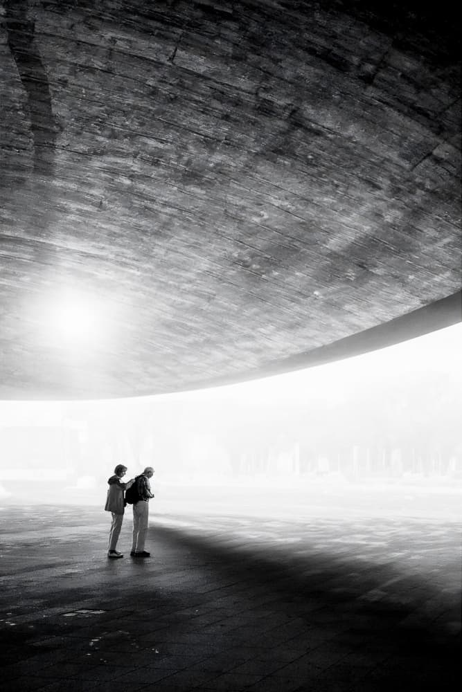 Concrete Arch Light Figures by Parole Kim — canvas wall art