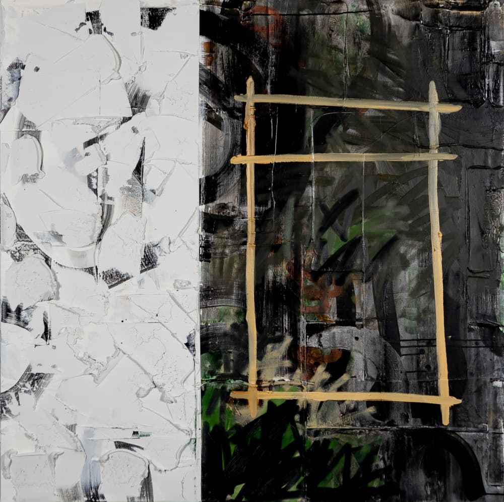 Textured Abstract Frame by kent youngstrom — canvas wall art
