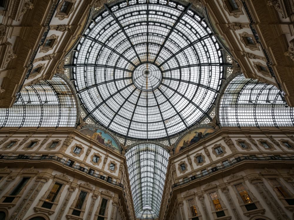 Milan Galleria Grand Dome by Fernando Silveira — canvas wall art