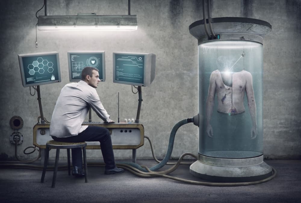 Dark Science Experiment by Peter Cakovsky — canvas wall art