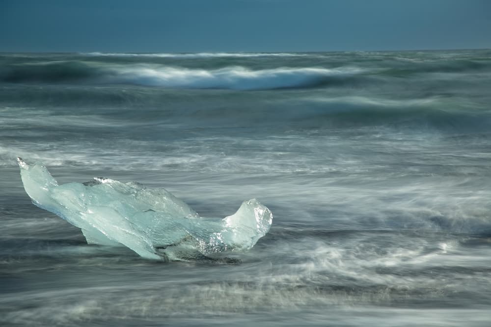 Diamond Ice Beach Waves by Max Witjes — canvas wall art
