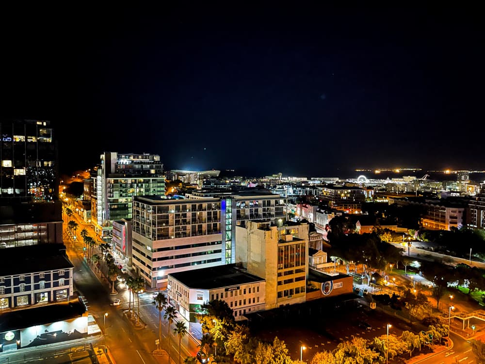 Vibrant Urban Night by Patrick Muthui — canvas wall art