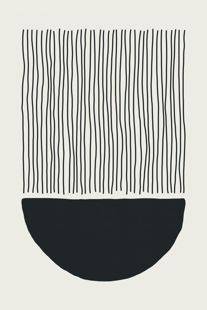 Minimalist Black Shapes by jay stanley — canvas wall art