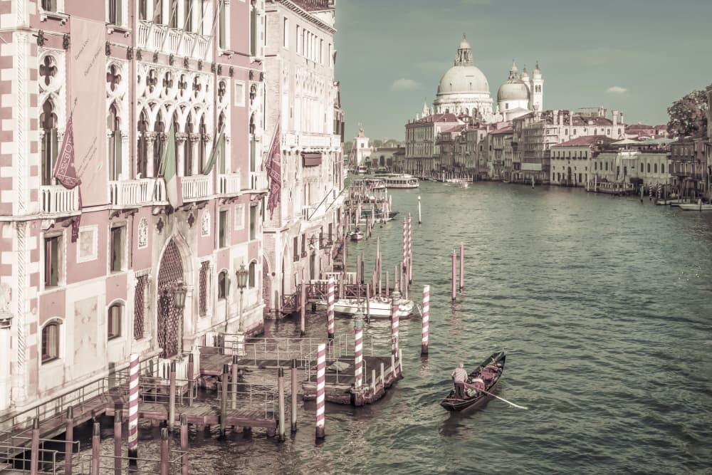 Venice Grand Canal Scene by Melanie Viola — canvas wall art