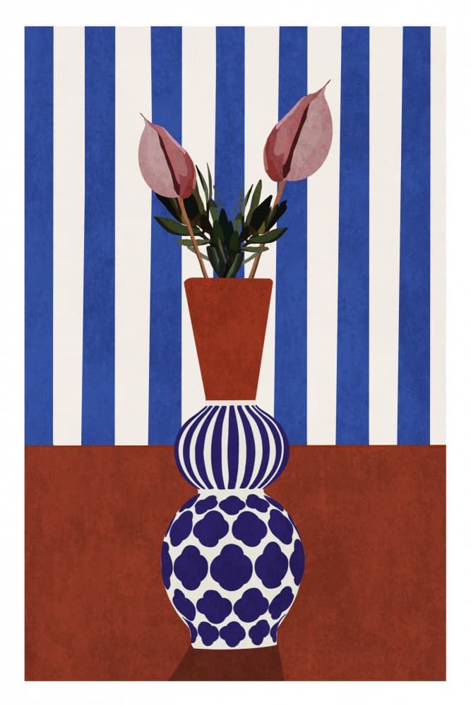 Striped Harmony by Emel Tunaboylu — canvas wall art