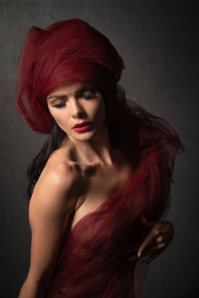 Mysterious Red Drape by Colin Dixon — canvas wall art