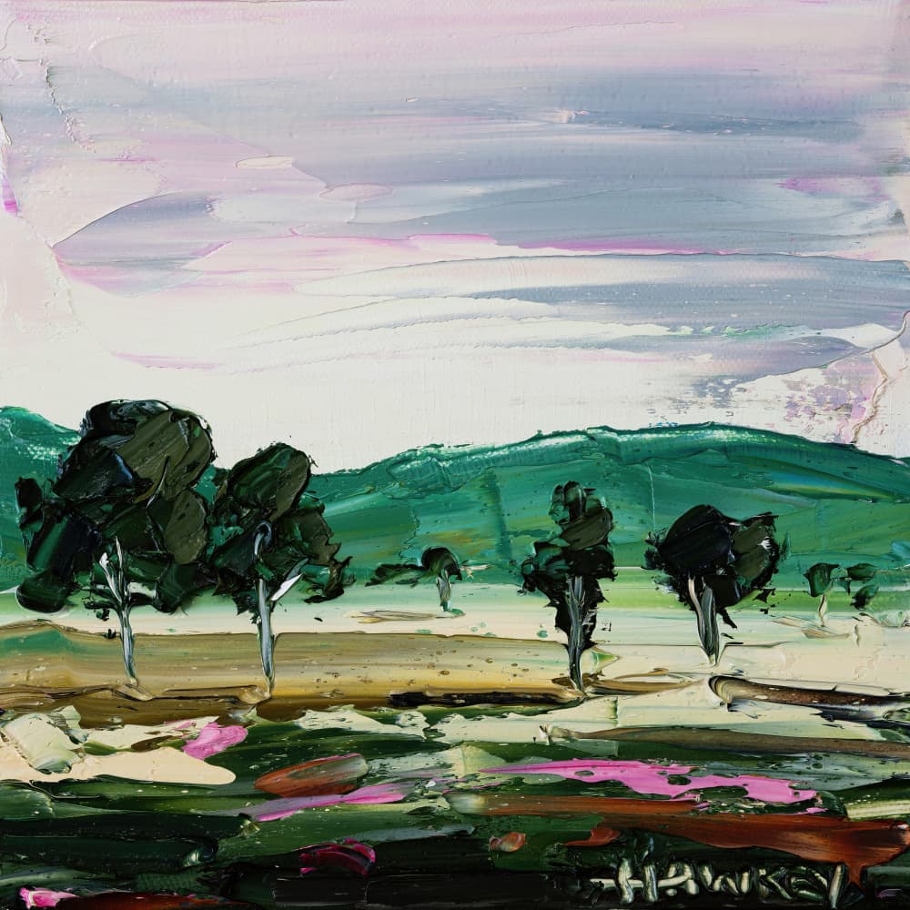 Vibrant Countryside Trees by Angela Hawkey — canvas wall art