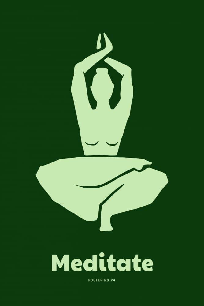 Meditate by Treechild — canvas wall art