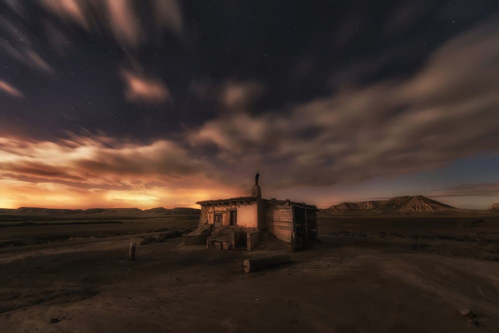 Lonely Desert Night by David Martin Castan — canvas wall art