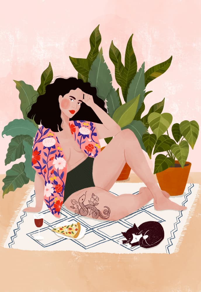 Cozy Summer Relaxation by Maja Tomljanovic — canvas wall art