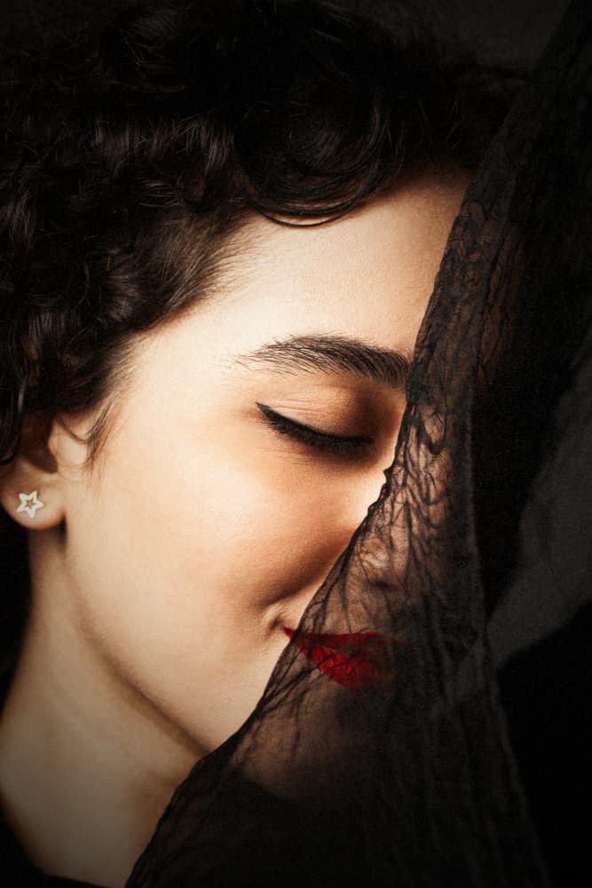 Mysterious Veiled Woman by Mehdi Mokhtari — canvas wall art