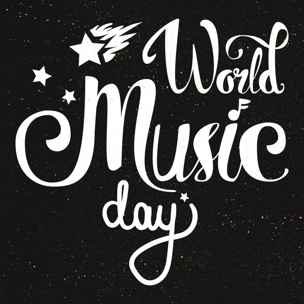 World Music Day Stars by Marika Barsrsind — canvas wall art