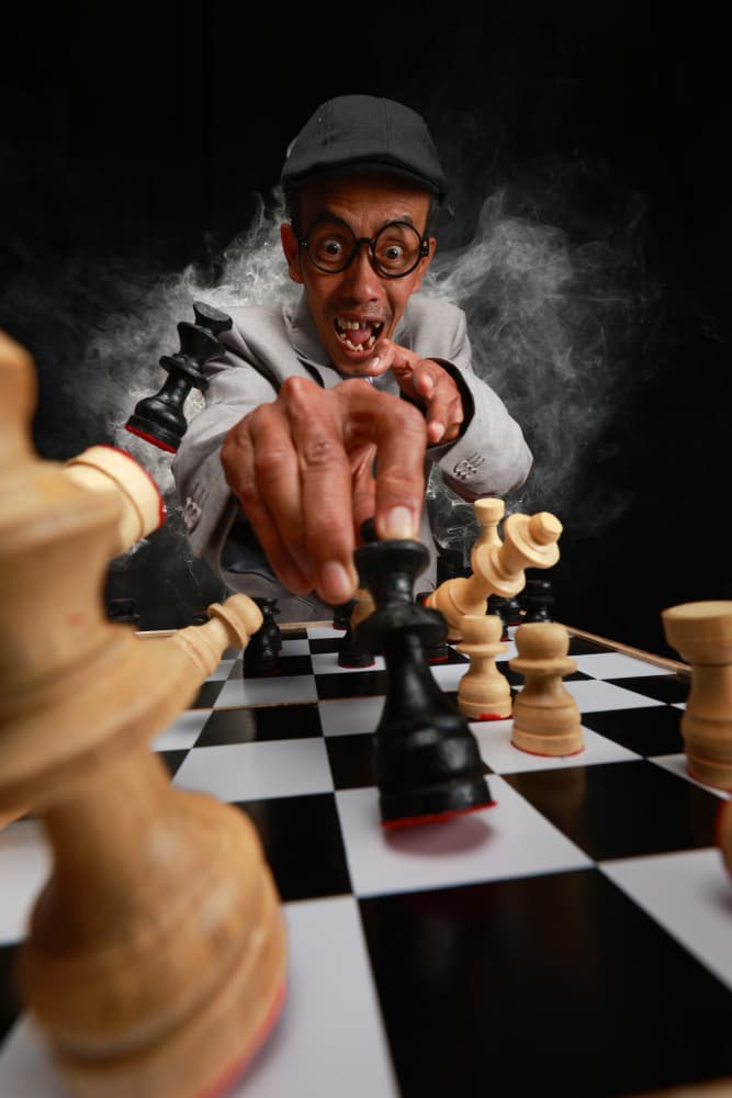 Dramatic Chess Victory by Ihsan M — canvas wall art