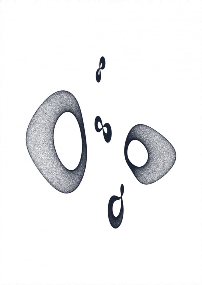 Organic Flowing Forms by AV11 — canvas wall art