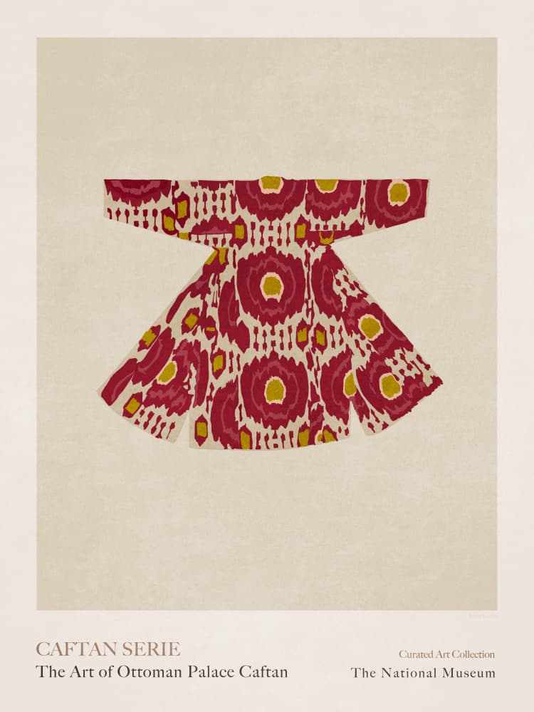 Regal Caftan Pattern by Emel Tunaboylu — canvas wall art