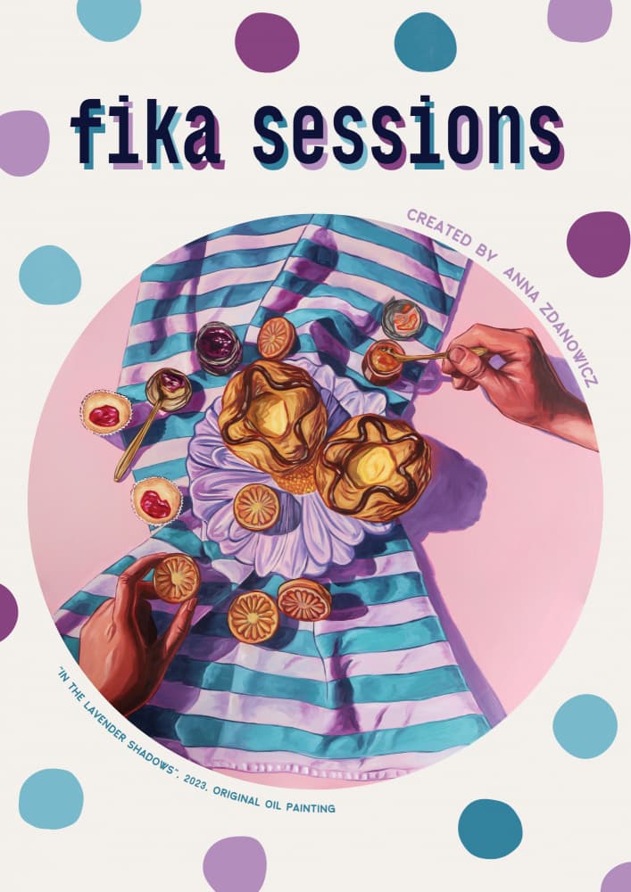 Fika Sweet Treats by Anna Zdanowicz — canvas wall art