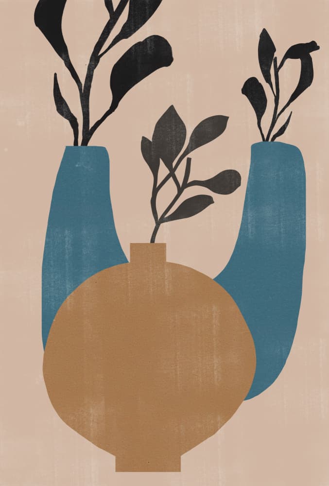 Vases No7. by THE MIUUS STUDIO — canvas wall art