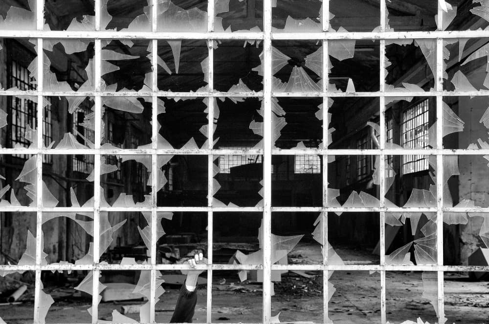 Broken Factory Windows by Carlo Ferrara — canvas wall art