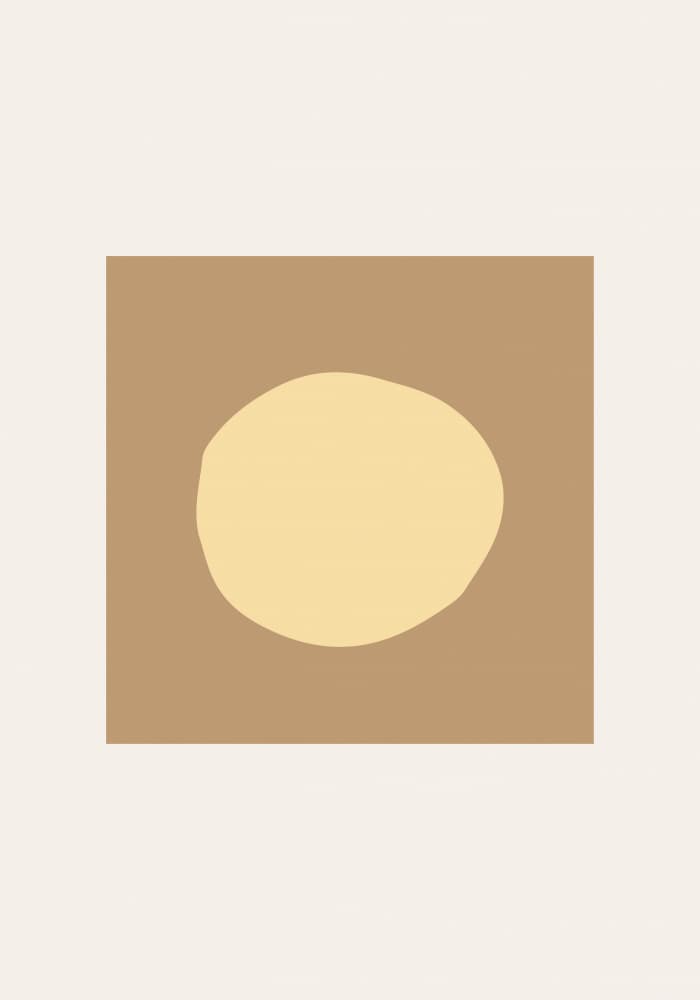 Warm Minimal Shape by Pictufy Studio — canvas wall art